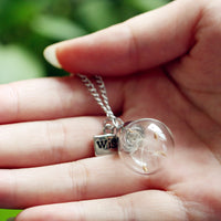 Make A Special Wish With This Lovely Glass Bead Orb Necklace.