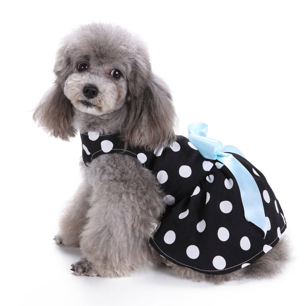 A Perfect Little Polka Dot Party Dress  For Your Pooch!  Love The Bow