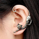 Sexy Gothic Cat Ear Cuff.  Wraps Around Your Left Ear